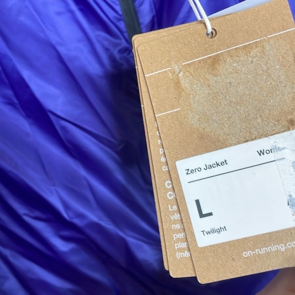 On Running | Women’s Zero Jacket in Twilight Size Large NWT - Picture 5 of 8